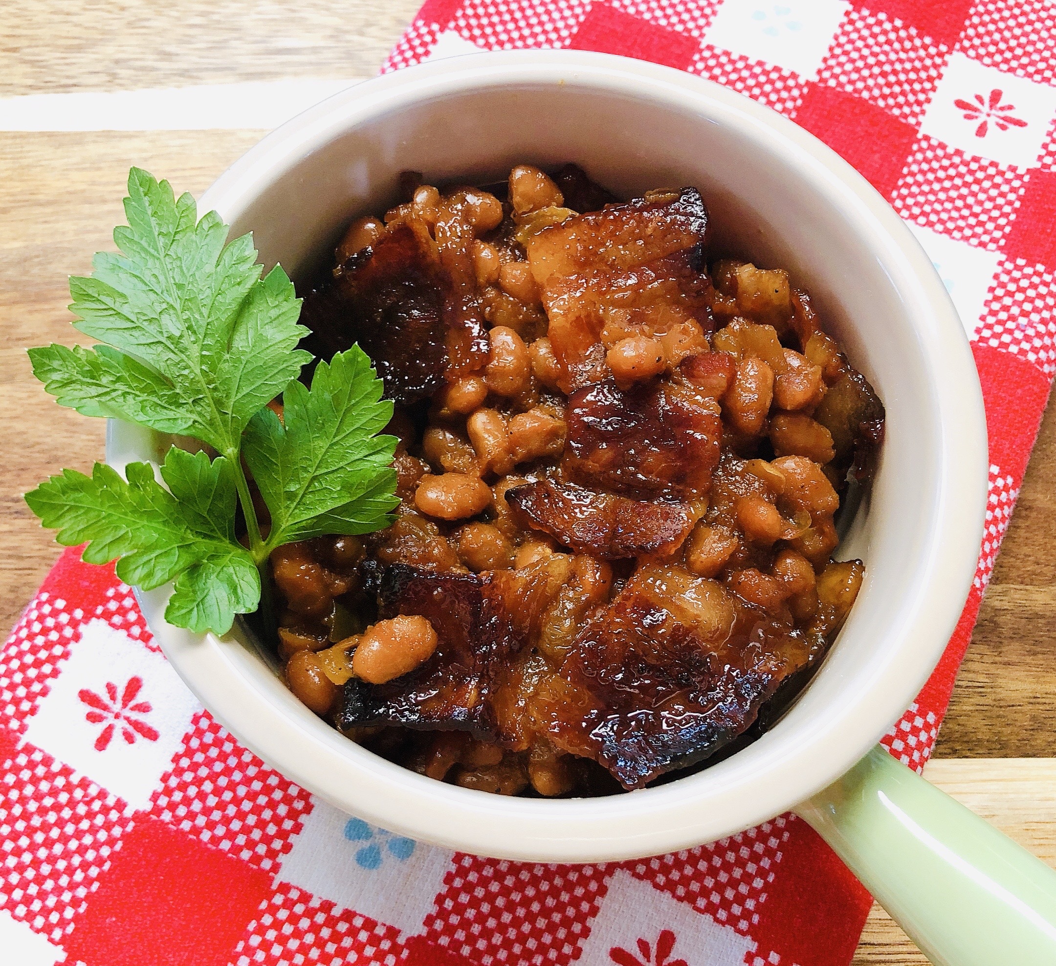 Spicy Baked Beans with Bacon (Simply the BEST!) Heather Lucille's Kitchen
