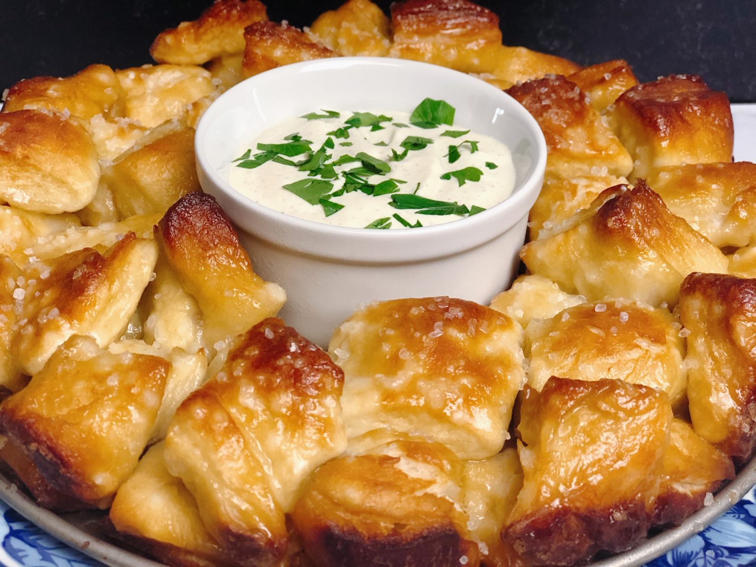 Pretzel Monkey Bread (with an Amazing Mustard Dip!) Heather Lucille's