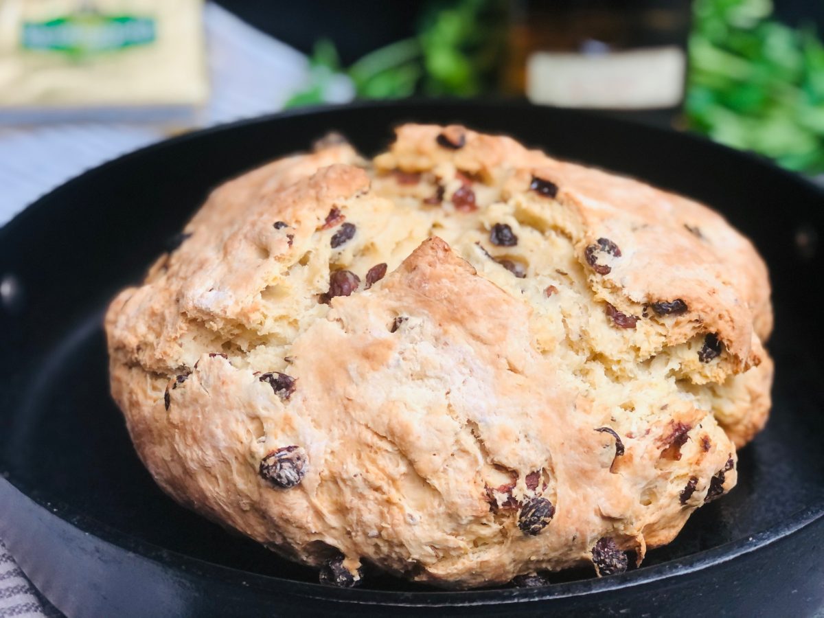 Irish-soda-bread-with-whiskey-soaked-raisins-recipe